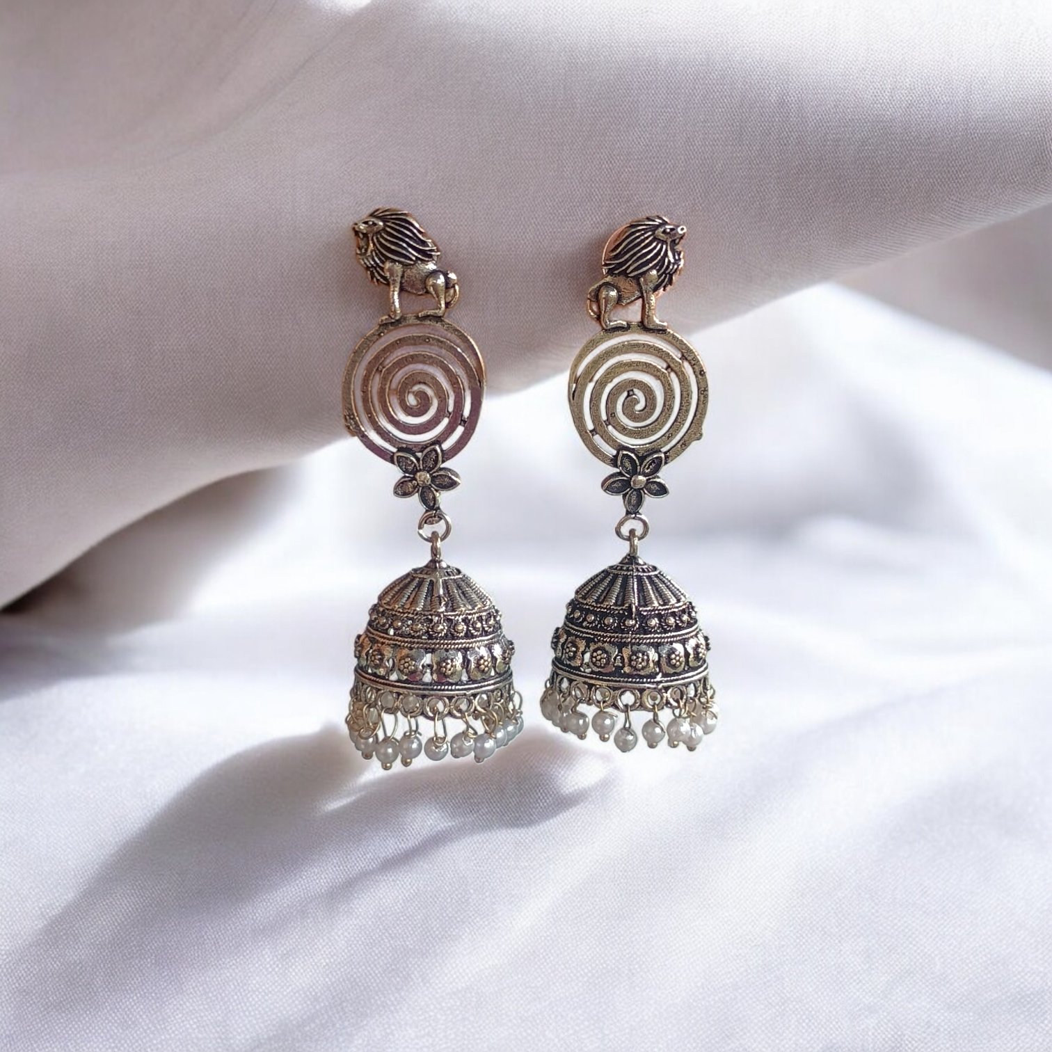 Royal Lion Spiral Jhumka